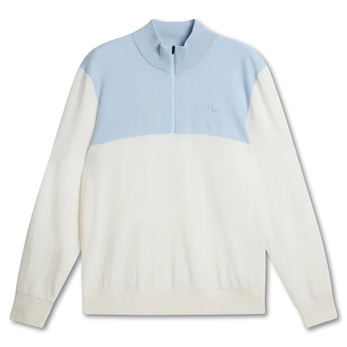 J.Lindeberg Jeff Windbreaker Golf Pullover White - FW23