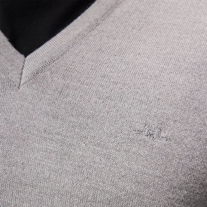 J.Lindeberg Liam Knitted Golf Vest Gray Melange - FW23