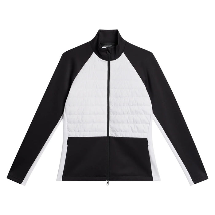 J.Lindeberg Lourdes Hybrid Mid Layer Golf Jacket White - WI23 Women