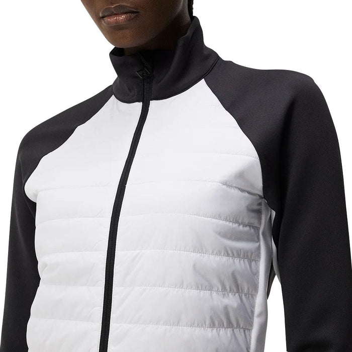J.Lindeberg Lourdes Hybrid Mid Layer Golf Jacket White - WI23 Women