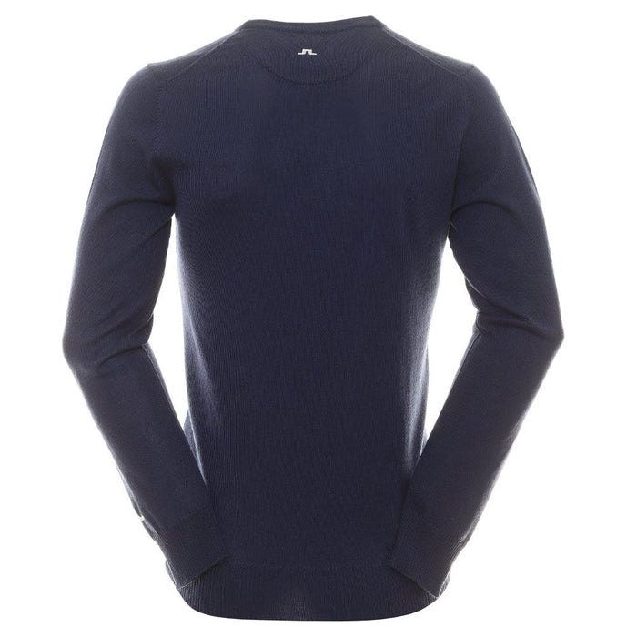J.Lindeberg Lymann Knitted Golf Sweater Estate Blue - SS24
