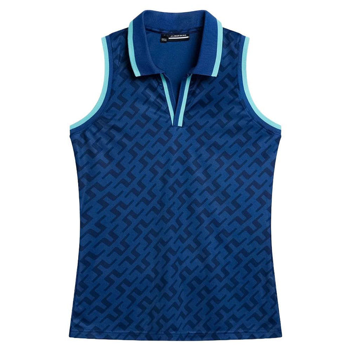 J.Lindeberg Sadie Sleeveless Golf Polo Bias Bridge Estate - 24 Women