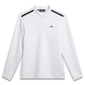 J.Lindeberg Tech Bridge Mid Layer Golf Pullover White - SS24