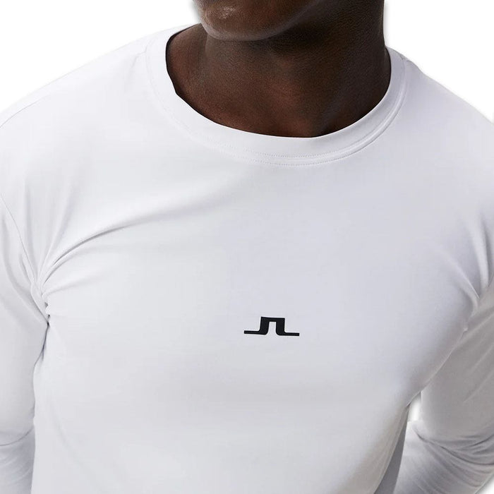 J.Lindeberg Thor Longsleeve Golf Baselayer White - FW23