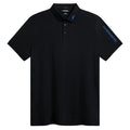 J.Lindeberg Tour Tech Reg Fit Golf Polo Black - SS24