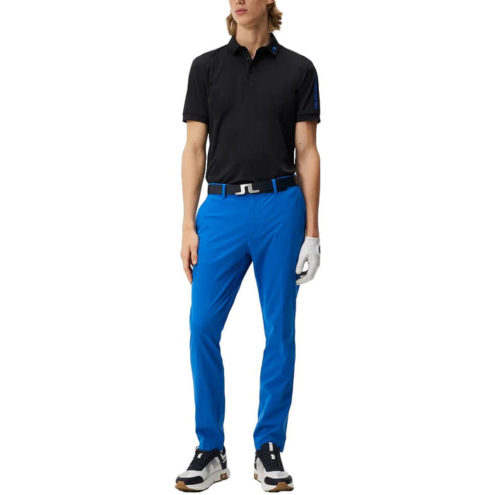 J.Lindeberg Tour Tech Reg Fit Golf Polo Black - SS24
