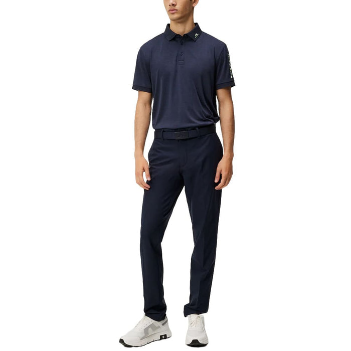 J.Lindeberg Tour Tech Reg Fit Golf Polo Navy Melange- SS24