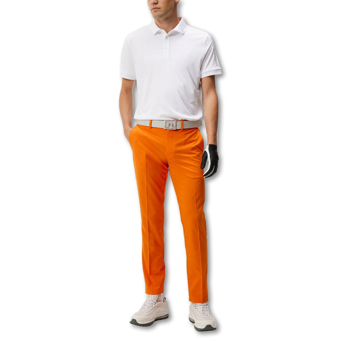 J.Lindeberg Tour Tech Slim Fit Golf Polo Light Gray - FW23