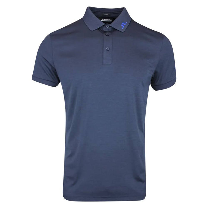 J.Lindeberg Tour Tech Slim Fit Golf Polo Navy Melange - FW23
