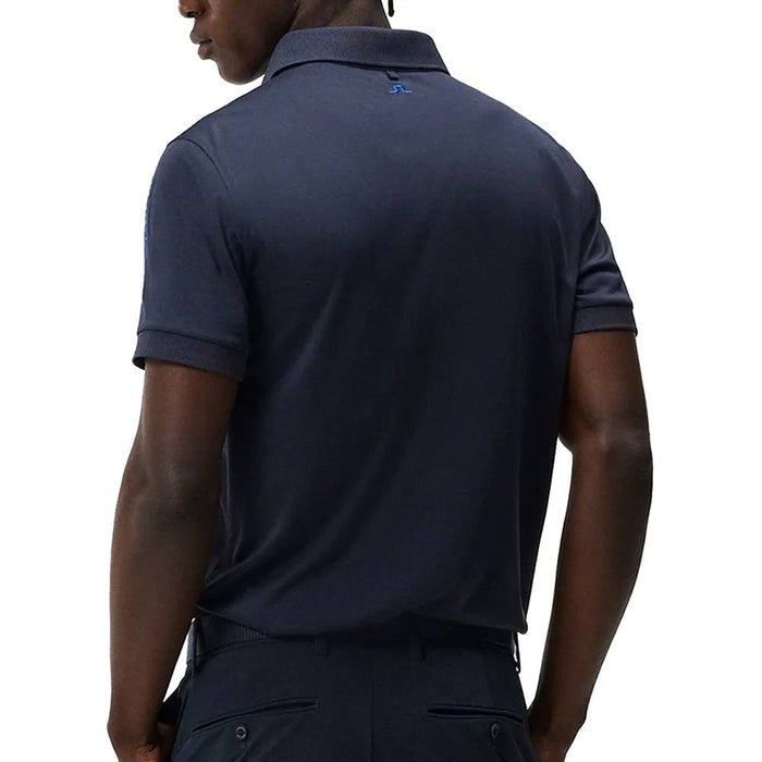 J.Lindeberg Tour Tech Slim Fit Golf Polo Navy Melange - FW23