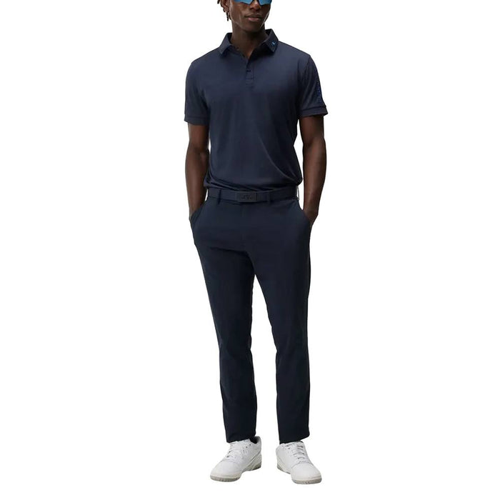 J.Lindeberg Tour Tech Slim Fit Golf Polo Navy Melange - FW23