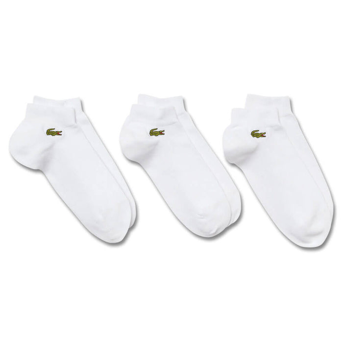 Lacoste Unisex Sport Low-Cut Three-Pack Golf Socks 2023
