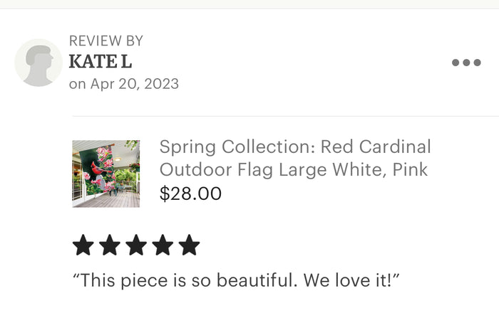 Large Red Cardinal Spring Summer Flag Outdoor