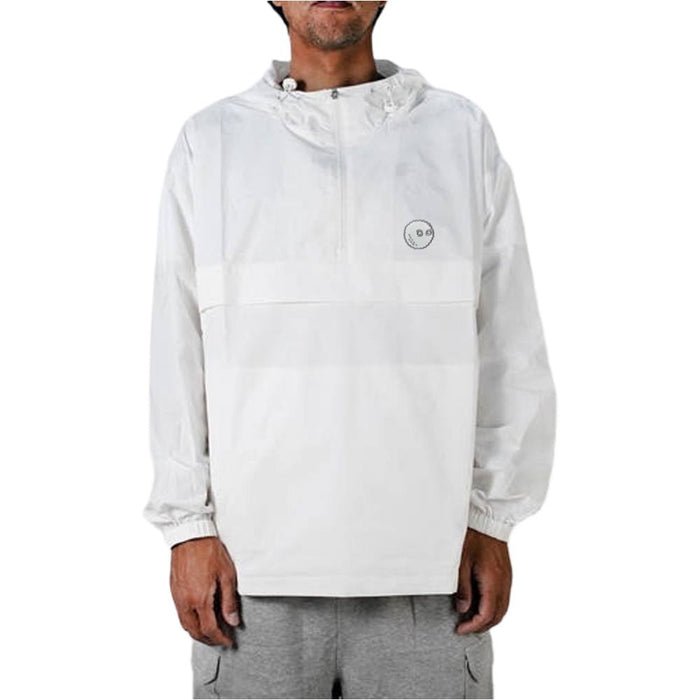 Malbon Evergreen Nylon Golf Anorak White