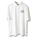 Malbon Evergreen Raglan Sleeve Mesh Golf Polo White
