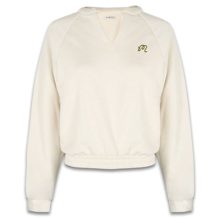 Malbon Gianna II Raglan Pullover Golf Sweatshirt Bone Women