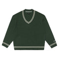 Malbon Ivy Cable Knit Golf Sweater Hunter Green