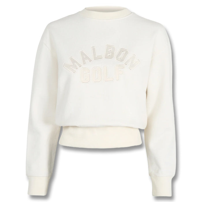Malbon Ivy Creweck Golf Sweater Bone - FW24 Women