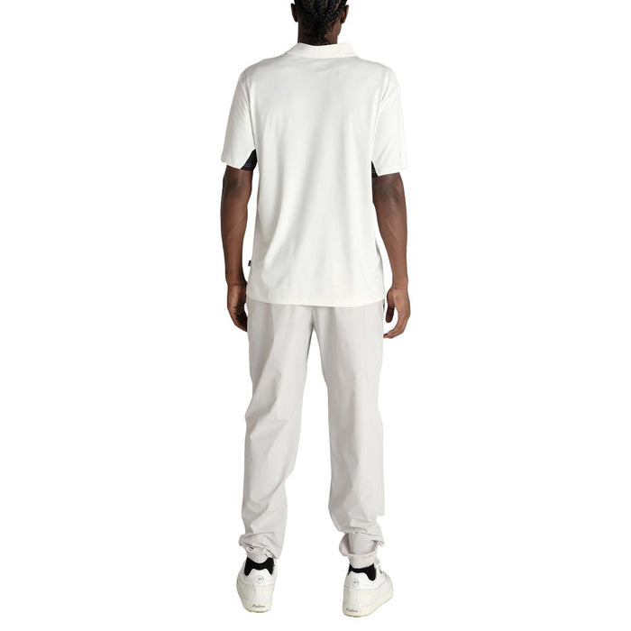 Malbon Performance Pique Golf Polo White/Black