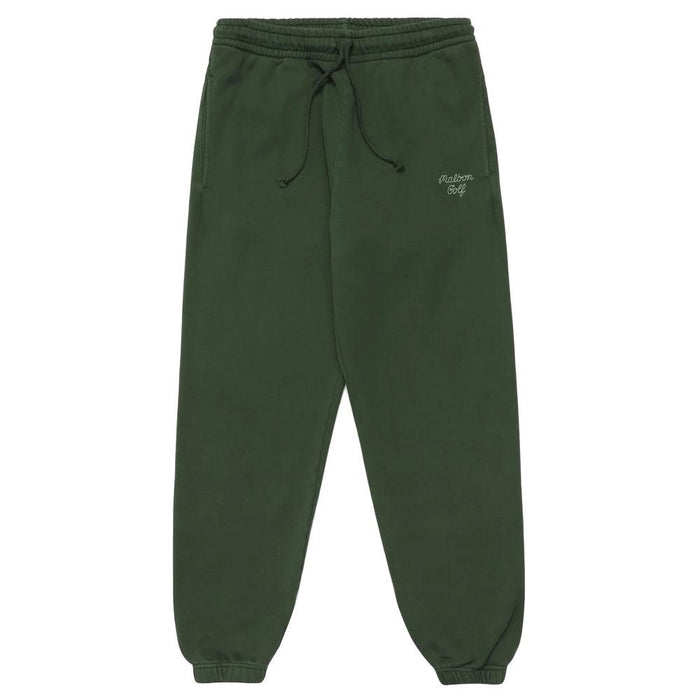 Malbon Script Golf Sweatpants Hunter Green