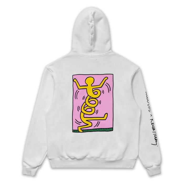 Malbon x Keith Haring Hoodie Golf Jacket White