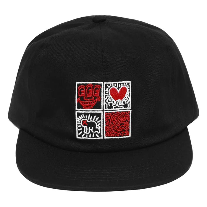 Malbon x Keith Haring Painters Golf Cap Black