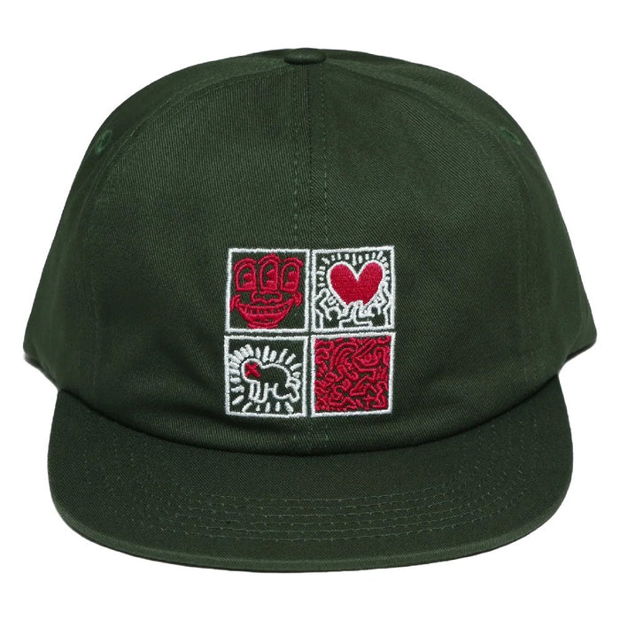 Malbon x Keith Haring Painters Golf Cap Green