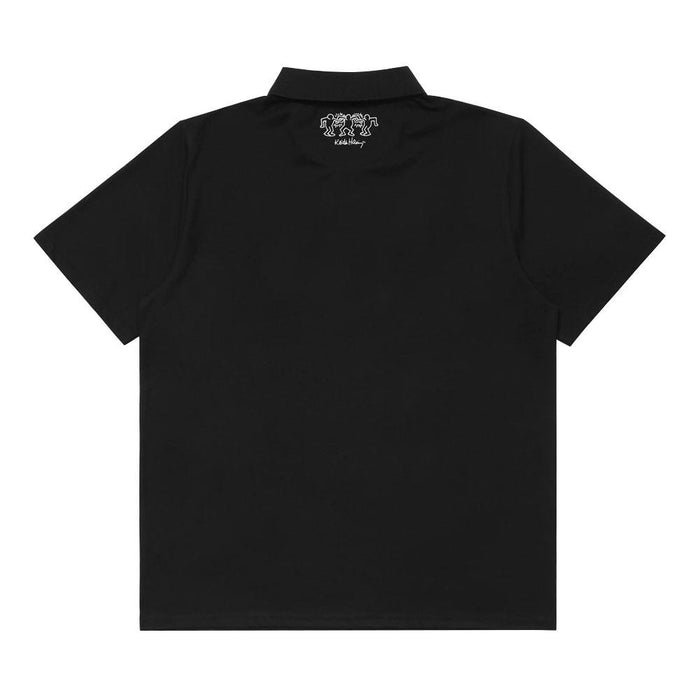 Malbon x Keith Haring Performance Pique Golf Polo Black