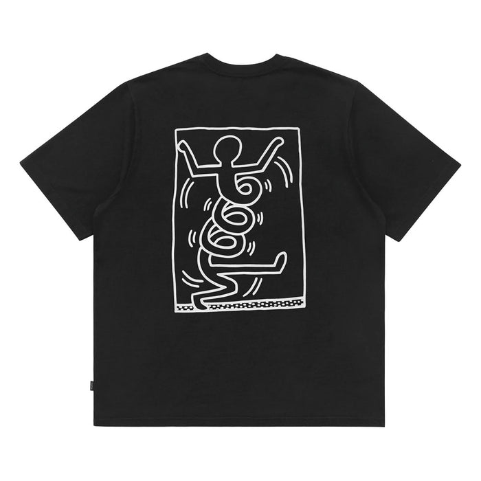 Malbon x Keith Haring Shortsleeve Golf T-Shirt Black