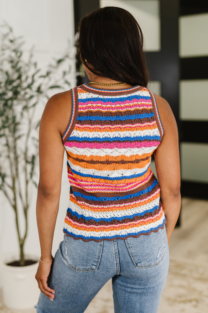 Max Aura Points Striped Knit Tank