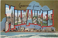 Milwaukee Wisconsin Large Letter Vintage Postcard (unposted) - Vintage Postcard Boutique