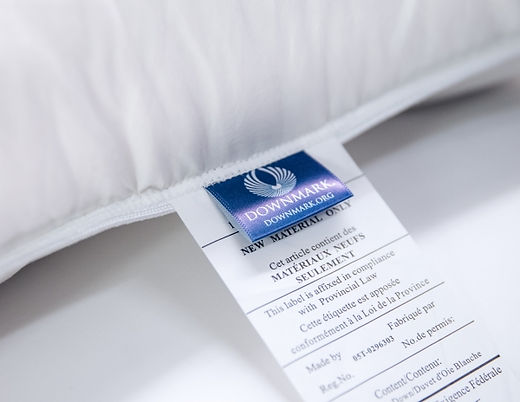 Mostar 500TC Hungarian White Goose Down Pillow, view 3 - Mattress Miracle Brantford
