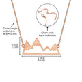 "Mountain High" Necklace - Rose Gold
