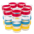 Multi Color Band Collins Glasses