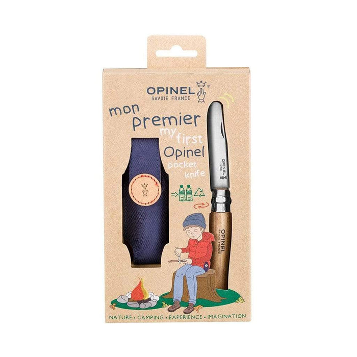 My First Opinel Knife + Recycled Sheath Kit Boston General Store