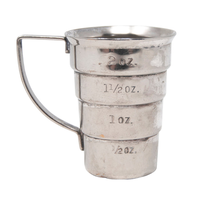 Vintage Napier Silver Plate Stepped Jigger With Handle Right | The Hour Shop