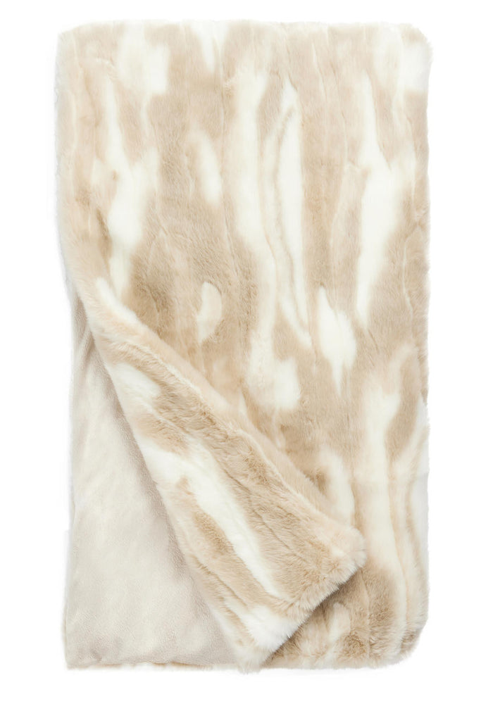 NEW! Winter Rabbit Faux Fur Throw