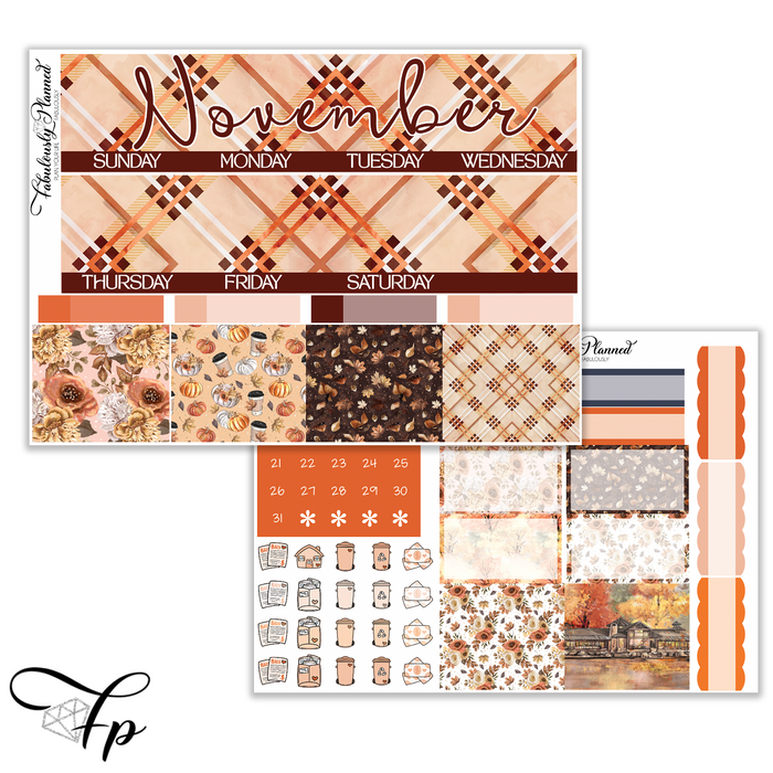 November Monthly Kit 7x9 Planner