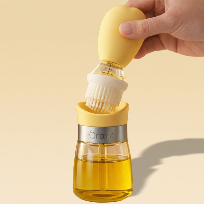 Oil Sprayer & Silicone Brush Set for Cooking – Fine Mist Olive Oil Dispenser