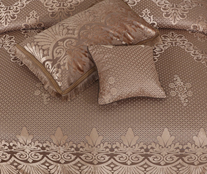 Palachi Velvet & Leather Bed Sheet Set – 4 Pcs Design Code 568 - Nishat Creative Store