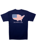 Performance Tee SS Old Glory River Blue