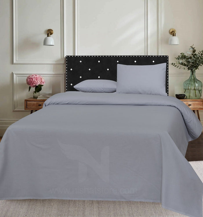 Plain Double Bed Sheet Design NC-C 164 - Nishat Creative Store
