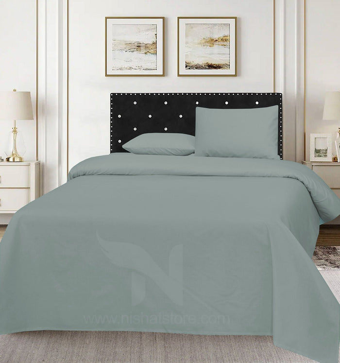 Plain Double Bed Sheet Design NC-C 167 - Nishat Creative Store