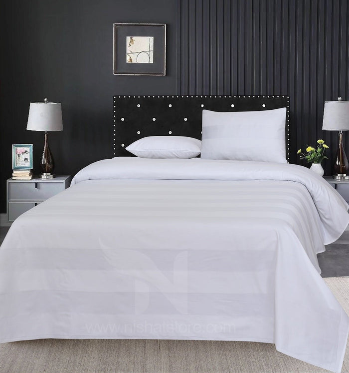 Plain Double Bed Sheet Design NC-S 166 - Nishat Creative Store