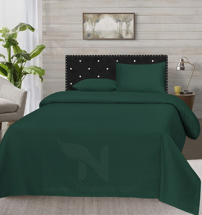 Plain Double Bed Sheet Design NC-S 176 - Nishat Creative Store