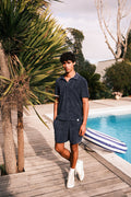 Polo éponge manches courtes Marine Buggy
