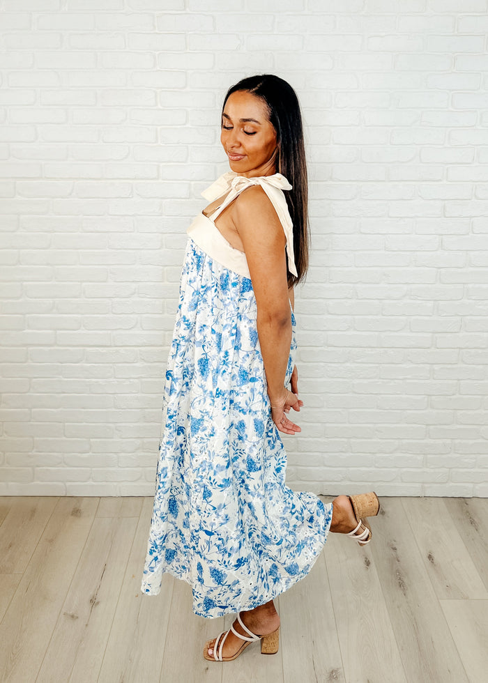 Prepare the Yacht Square Neck Dress