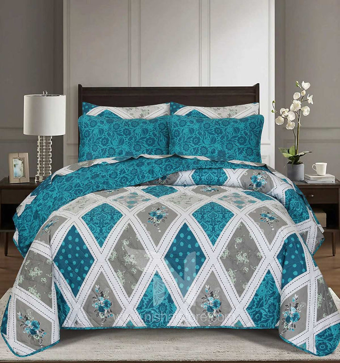Quilted Comforter Set 6 Pcs Design 949 - Nishat Creative Store