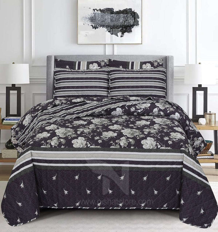 Quilted Comforter Set 6 Pcs Design 955 - Nishat Creative Store