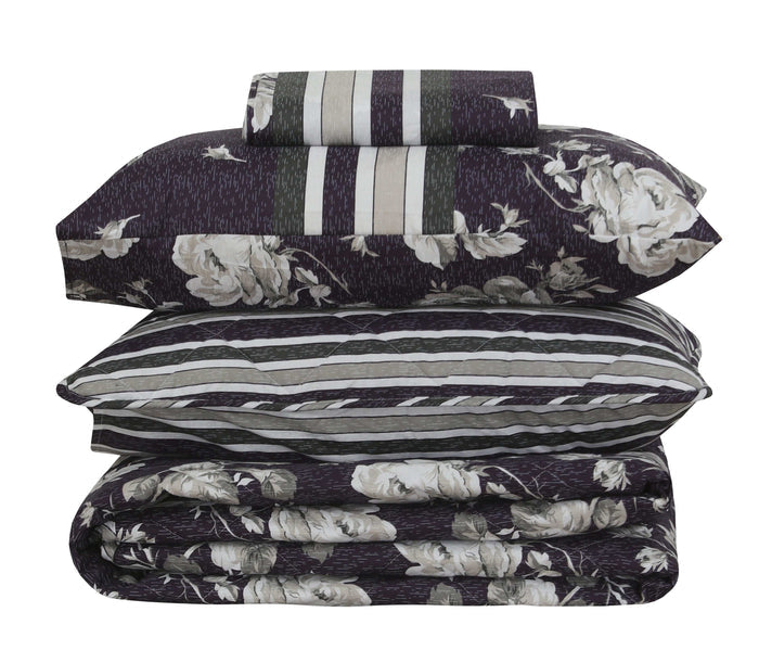 Quilted Comforter Set 6 Pcs Design 955 - Nishat Creative Store